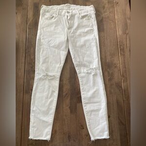 MOTHER mid rise skinny jeans